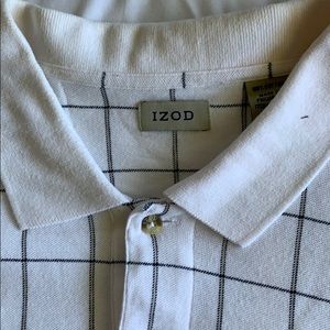 White Izod polo
